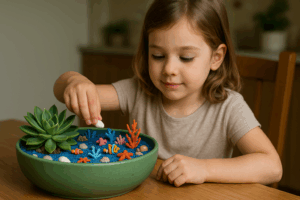 Leia mais sobre o artigo Montando um minijardim temático: dinossauros, fadas e aventura