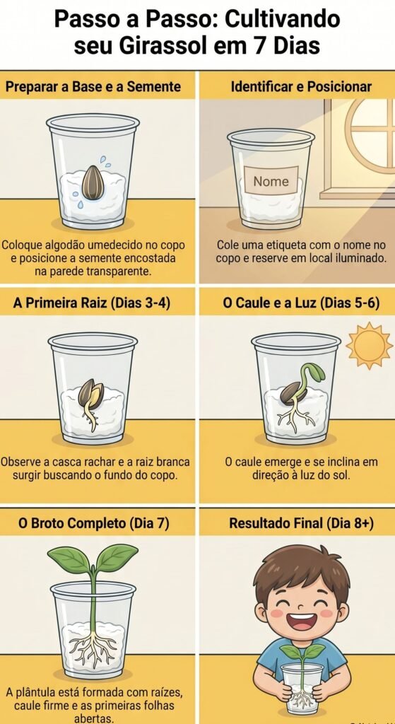 como germinar um girassol